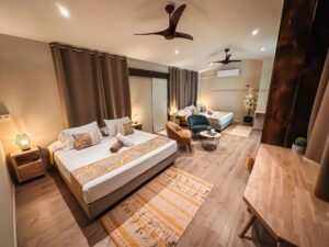 Chambre MAHANA 4 pers au Fare HAVAI TENAPA à RAIATEA - Polynésie française